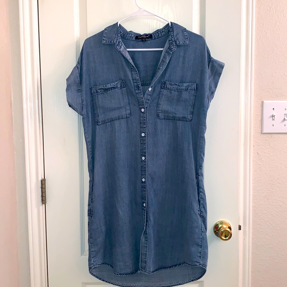 Denim Dress. Velvet Heart